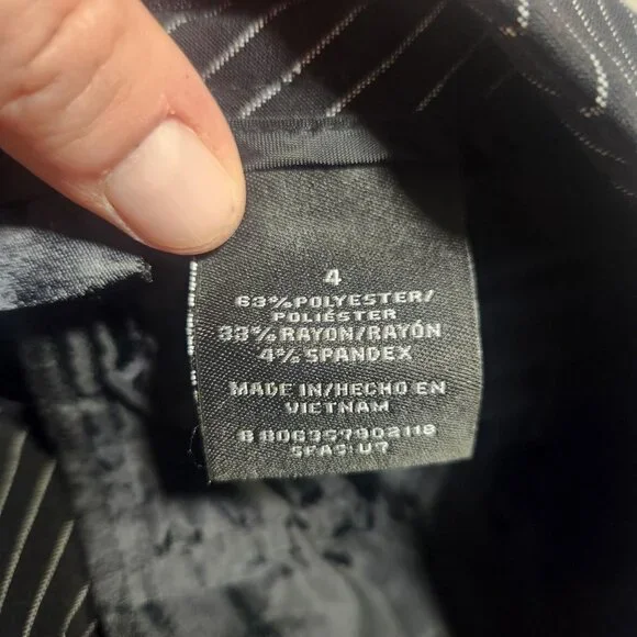 Apostrophe Pinstripe Wide Leg Dress Pants - Picture 3 of 4